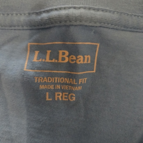 L.L. Bean Men's Blue Long Sleeve Shirt - Picture 5 of 5